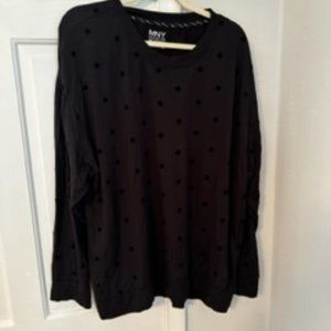 Black Polka dot Sweatshirt